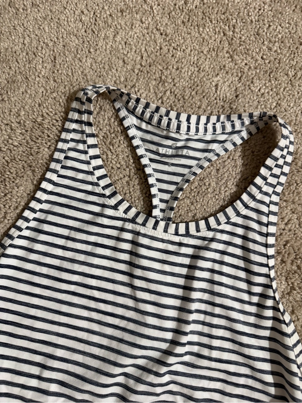 Athleta Striped Racerback Tank Top - Picture 2 of 3